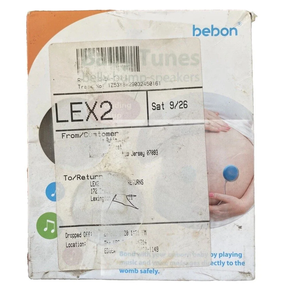 Bebon Baby Tunes Belly Bump Speaker New